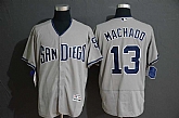 Padres 13 Manny Machado Gray Flexbase Jersey,baseball caps,new era cap wholesale,wholesale hats